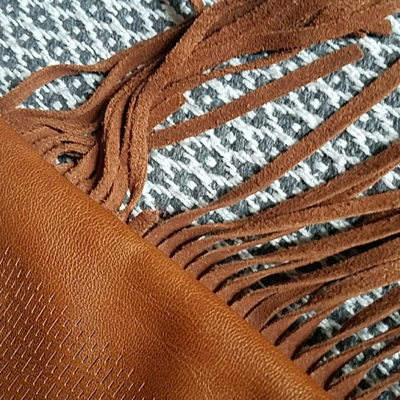 French Connection Leather Clutch/Crossbody Bag - Picture 4 of 7